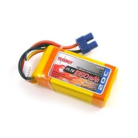 11.1V 1350mAh 20C Li-Poly Lipo 3 Cell Battery Pack with EC3 from Battery Packs