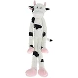 Multipet's Swingin Slevin XXL Oversized 30-Inch Spotted Cow Plush Dog Toy