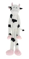 Multipet's Swingin Slevin XXL Oversized 30-Inch Spotted Cow Plush Dog Toy
