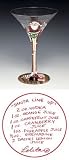 LOLITA Love My Martini SANTA LINE UP Holiday Glass New Gift