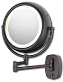Kimball & Young Pivot Arm Double Sided Lighted Wall Mirror, Bronze