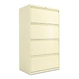 Alera Four-Drawer Lateral File Cabinet, 30W X 19-1/4D X 54H, Putty