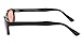 Pacific Coast Sunglasses Biker Sunglasses, Black Frame/Orange Lens, One Size