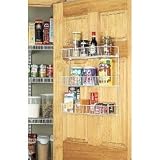 3 Tier Door / Wall Rack (White) (18.25h x 18.5w x 4.88d)