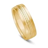 14k Gold Comfort Fit Men's Wedding Band, 7mm