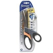 Westcott Titanium UltraSmooth Bent Shears, Knife Edge, 8 Inches (13529)