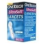 One Touch Ultrasoft Lancets - Case of 100 - Quantity 2