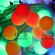 100 LED Globe String Lights Warm White Ball Linkable Fairy Light for Party Christmas Wedding Indoor Decoration (red)