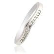 0.15cttw Natural White Round Diamond (SI-Clarity,G-H-Color) Promise Ring in 14k White Gold.