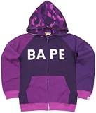 Size【XL】A BATHING APE(エイプ) BAPEロゴサル迷彩クレイジーパーカー 紫【紫】【新品】の画像