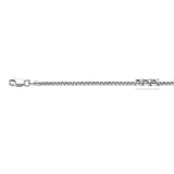 14K White Gold Round Box Chain - 1.70mm - 18 inch