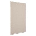 Maxon(tm) LL663611GY - Parallel Series Tackable Panel, 100% Polyester, 36w x 2d x 66h, Silver Gray