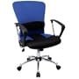 Mid-Back Blue Mesh Chair [LF-W23-BLUE-GG]