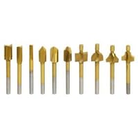 HSS Router Set, 1/8 shank - 10 pc Set #46-92010