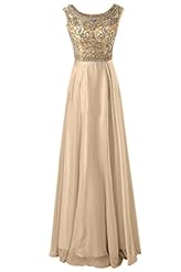 A-line Sleeveless Chiffon/Tulle Empire   Waistline Floral Print Crystal Beaded Crystals  Jeweled Evening Dress/Bridesmaid Dress/Prom Dress/Party Dress  With Rhinestones