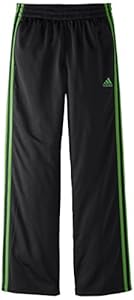 adidas Big Boys' Core Designator Pant, Black/Lime, Large