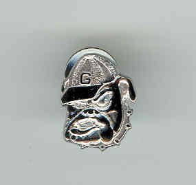 University of Georgia Sterling Silver Lapel Pin