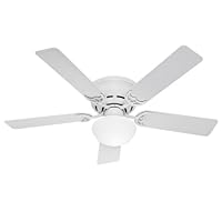 Hunter 20810 52-Inch Low Profile III Ceiling Fan with Light Kit
