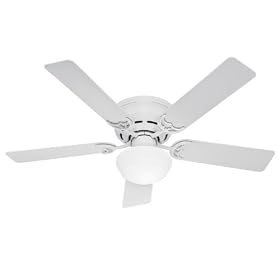 Hunter 20810 52-Inch Low Profile III Ceiling Fan With Light Kit