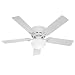Hunter 20810 52-Inch Low Profile III Ceiling Fan With Light Kit
