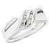 1/10 Carat T.W. Round Cut Diamond Ladies' Wedding Ring 14K White Gold - Size 7
