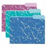 ESS44713 FOLDER,FILE,MARBLE,1/3,ASST,12/PK
