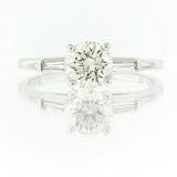 1.17ct Round Brilliant Cut Diamond Engagement Anniversary Ring