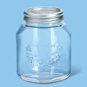 Leifheit Canning Supplies 1-Liter Glass Preserving Jars, Set of 6