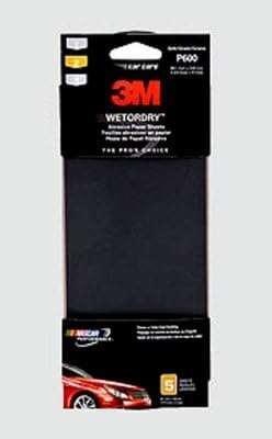 3M(TM) Wetordry(TM) Sandpaper, 03023, 9 in x 11 in, 2000 grit, 4 sheets per pack, 40 packs per case
