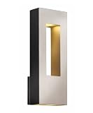 Hinkley Atlantis 1648TT 2 Light 40 watt (16H x 6W) Outdoor Wall Sconce Lighting in Titanium