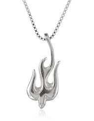 Bob Siemon Sterling Silver Flaming Dove Pendant Necklace, 18"