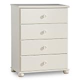 Sand Castle Four Drawer Kids Chest Finish: Pure White