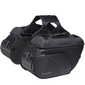 Tour Master Cruiser III Slant Saddlebags - Large/Black