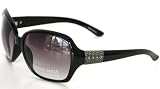 Women's Nine West Black w/ Rhinestone Accent Sunglasses