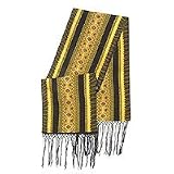 Cotton shawl, 'Yellow Bird'