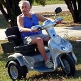 EV Rider Breeze III GT-D Electric Scooter - 15K - Metallic Silver
