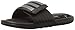 adidas Men's Adissage Comfort Slides Sandal, Black/Iron Metallic/Black, 8