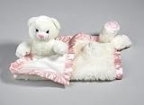 Kisses Pink and White Bear My Banky Crazy Mountain Security Blanket