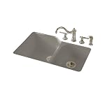 KOHLER K-5931-4U-K4 Executive Chef Undercounter Kitchen Sink, Cashmere