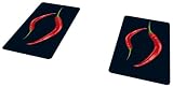 Wenko - 2521380100 - Protège-Plaque Universel - 2 Pièces - Hot Peperoni