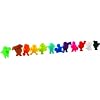 Vacuvin Party People Football Friends Plastic Glass Markers, Set of 12
