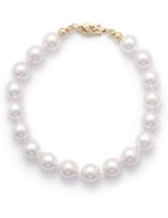 7" 7.5-8mm Grade AA Cultured Akoya Pearl Bracelet