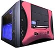 APEVIA X-QPACK2-PK/500 Black/Pink 1.0mm Aluminum w/ ABS plastic front panel MicroATX Desktop Computer Case 500W Power Supply