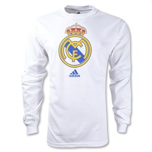 adidas Real Madrid 11/12 Long Sleeve Giant Crest T-Shirt