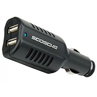 Scosche Dual USB Car Charger for iPod, iPhone, and USB Devices