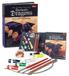 How To Draw & Paint Fantastic Dragons & Other Fantasy Creatures Book & Paints