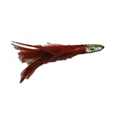 Saltwater Fishing Lure Abalone Head Red Feathers FREE SHIPPING A