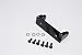 Axial Wraith & Wraith Spawn Upgrade Parts Aluminum Servo Mount - 3Pcs Set Black