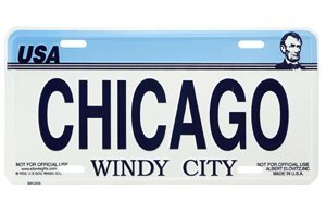 Chicago Illinois License Plate (The Windy City)