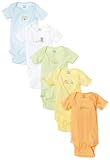 Gerber Unisex-baby Newborn 5 Pack Fashion Onesie, Multi, 0-3 Months